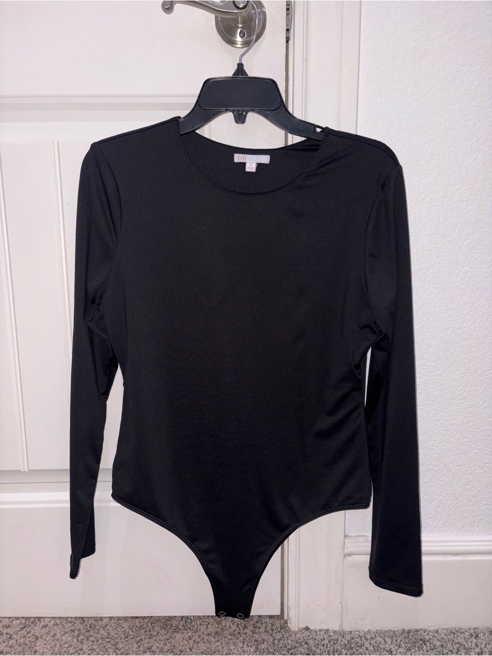 Black Long-Sleeve Bodysuit - GB Medium